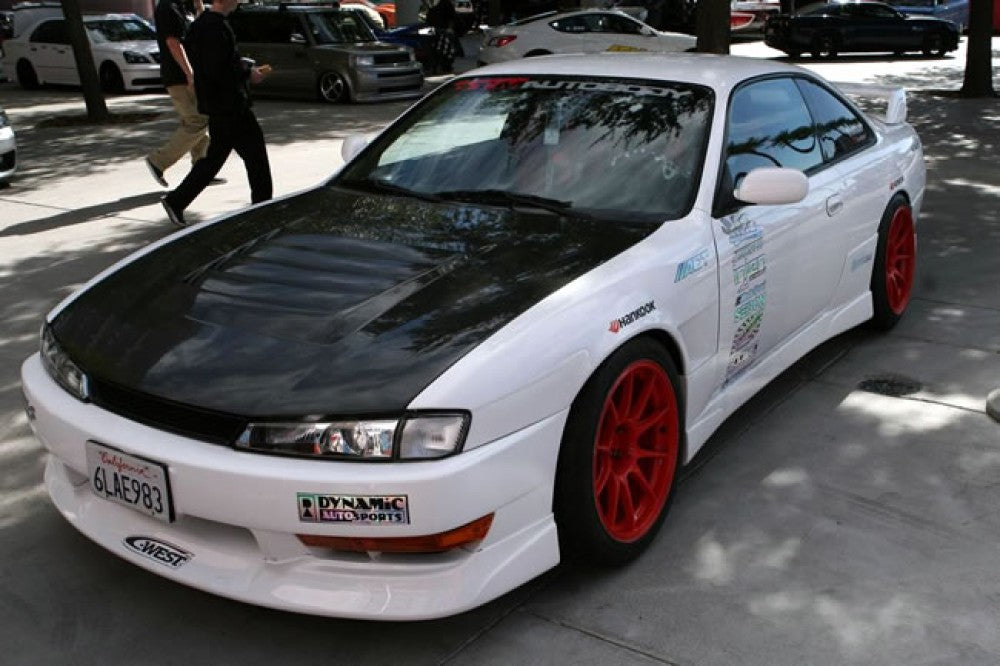 SEIBON Carbon Fiber Hood Nissan 240SX S14 KOUKI (1997-1998) DV Vented