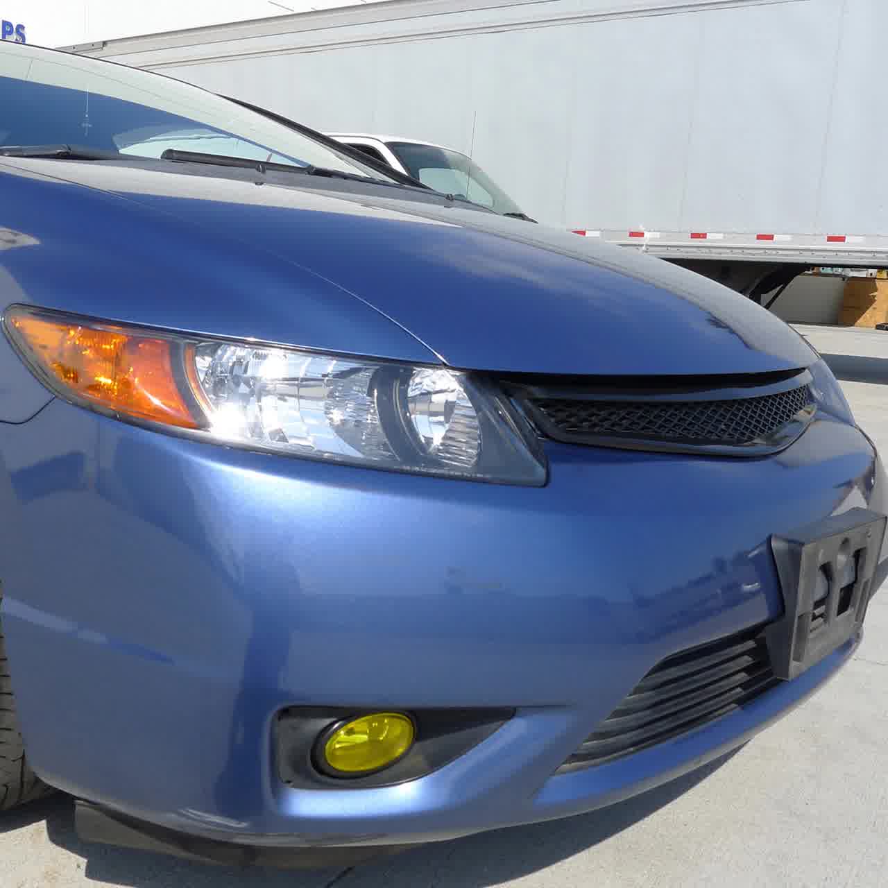 CAPA Certified Black Painted Grille For 2012-2013 Honda Civic Si Coupe - Direct Replacement, Evan-Fischer