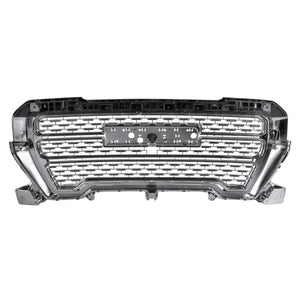 395.00 Spec-D Grill GMC Sierra 1500 (2019-2020) [ABS Mesh] Chrome / Matte Black / Glossy Black - Redline360