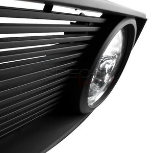 99.95 Spec-D Grill Ford Mustang V6 (05-09) Black w/ Round Fog Lights GT Style - Redline360