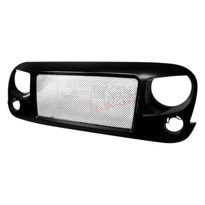 138.00 Spec-D Grill Jeep JK Wrangler (07-16) Mesh or Black Rivet Style - Redline360