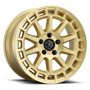 289.99 ICON Alloys Journey Wheels (17x8" 5x4.5 +38mm Offset) Gloss Gold or Satin Black - Redline360