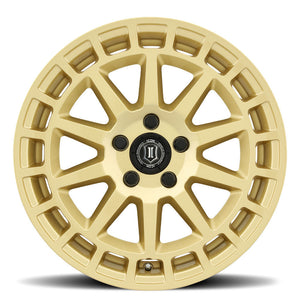 289.99 ICON Alloys Journey Wheels (17x8" 5x4.5 +38mm Offset) Gloss Gold or Satin Black - Redline360