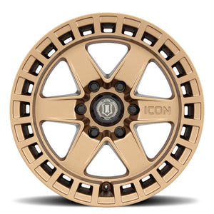 329.99 ICON Alloys Raider Wheels (17x8.5" 6x5.5 0mm Offset) Bronze / Satin Black / Titanium - Redline360