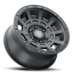 314.99 ICON Alloys Thrust Wheels (17x8.5" 6x135 +6mm Offset) Satin Black or Smoke Satin Black - Redline360