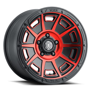 329.99 ICON Alloys Victory Wheels (17x8.5" 5x5 -6mm Offset) Satin Black or Smoke Satin w/ Black Tint - Redline360