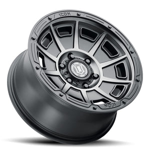 329.99 ICON Alloys Victory Wheels (17x8.5" 5x5 -6mm Offset) Satin Black or Smoke Satin w/ Black Tint - Redline360