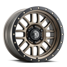 Load image into Gallery viewer, 339.99 ICON Alloys Alpha Wheels (17x8.5&quot; 6x5.5 0mm Offset) Bronze / Gunmetal / Black w/ Black Ring / Machine Faced / Titanium - Redline360 Alternate Image