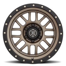 Load image into Gallery viewer, 339.99 ICON Alloys Alpha Wheels (17x8.5&quot; 6x5.5 0mm Offset) Bronze / Gunmetal / Black w/ Black Ring / Machine Faced / Titanium - Redline360 Alternate Image