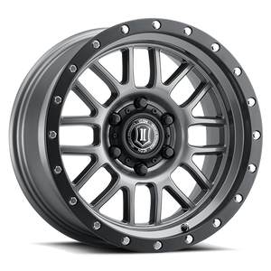 339.99 ICON Alloys Alpha Wheels (17x8.5" 6x5.5 0mm Offset) Bronze / Gunmetal / Black w/ Black Ring / Machine Faced / Titanium - Redline360