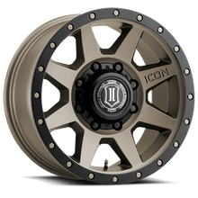 Load image into Gallery viewer, 389.99 ICON Alloys Rebound HD Wheels (18x9&quot; 8x6.5 +12mm Offset) Bronze / Satin Black / Titanium - Redline360 Alternate Image