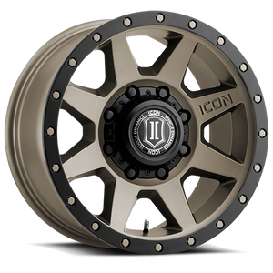 389.99 ICON Alloys Rebound HD Wheels (18x9" 8x6.5 +12mm Offset) Bronze / Satin Black / Titanium - Redline360