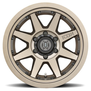 369.99 ICON Alloys Rebound Pro Wheels (17x8.5" 5x4.5 0mm Offset) Bronze / Satin Black / Titanium - Redline360