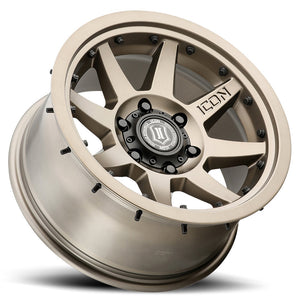 369.99 ICON Alloys Rebound Pro Wheels (17x8.5" 5x5 -6mm Offset) Bronze / Satin Black / Titanium - Redline360