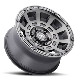 314.99 ICON Alloys Thrust Wheels (17x8.5" 6x120 0mm Offset) Satin Black or Smoke Satin Black - Redline360