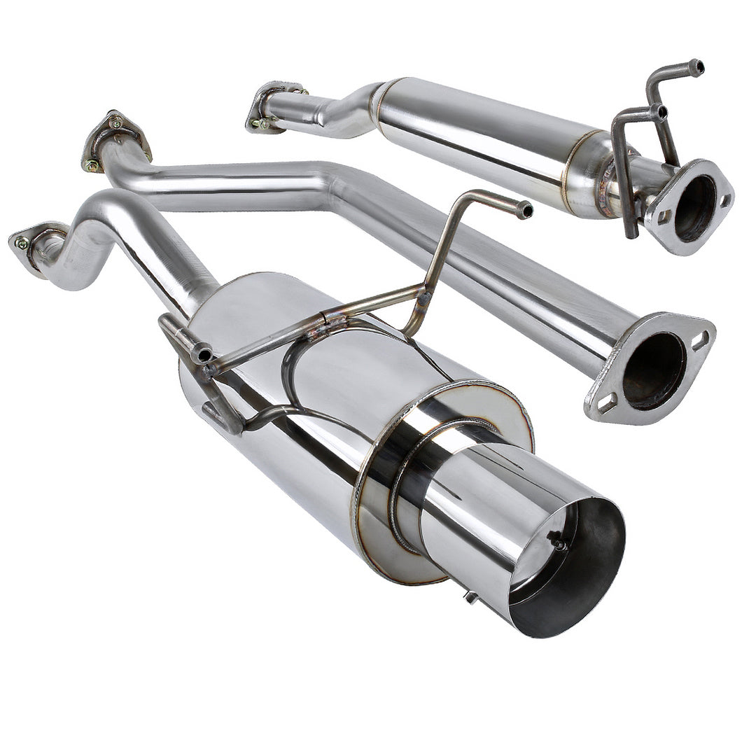 149.00 Spec-D Tuning Exhaust Acura RSX Base (02-06) N1 Muffler w/ Burnt Blue or Polished Tip - Redline360