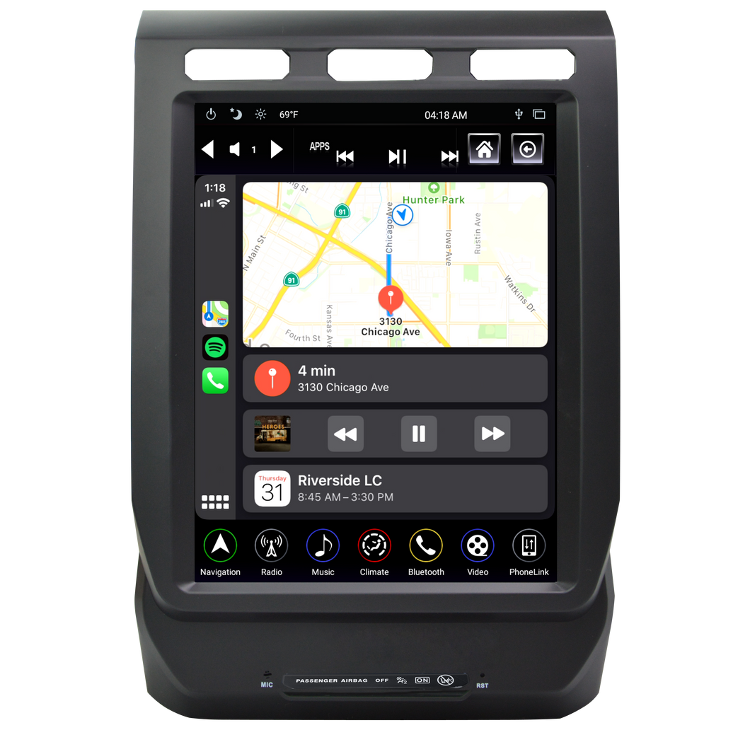 1245.00 Linkswell T-Style Radio Ford F-150 (15-20) 12.1' Android Generation 4 - TS-FDPU12-1RR-4B - Redline360