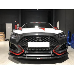 475.95 APR Carbon Fiber Splitter Hyundai Veloster N-Line [w/ Rods] (2019-2020) CW-600019 - Redline360