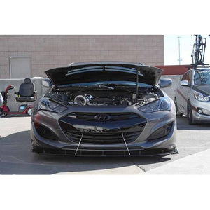 396.95 APR Carbon Fiber Splitter Hyundai Genesis Coupe [w/ Rods] (13-14) CW-663013 - Redline360