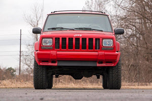 Rough Country Lift Kit Jeep Cherokee XJ 2WD/4WD (84-01) 3" Suspension Lift Kit w/ Shocks