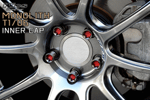 Load image into Gallery viewer, Project Kics Lug Nut Cap Set [Monolith T1/07 - 20 PCS - Black or Red] M12 or M14 - M12 / Red Alternate Image