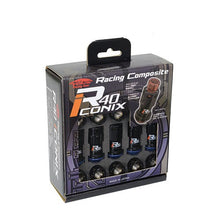 Load image into Gallery viewer, Project Kics Lock &amp; Lug Nuts [R40 Iconix Racing Composite - 16 Lugs + 4 Locks - M14X1.50 or M14X1.5] Aluminum w/ Optional Finish - M4x1.50 / Black / Blue Alternate Image