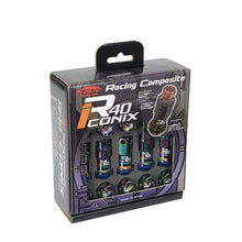 Load image into Gallery viewer, Project Kics Lock &amp; Lug Nuts [R40 Iconix Racing Composite - 16 Lugs + 4 Locks - M14X1.50 or M14X1.5] Aluminum w/ Optional Finish - M4x1.50 / Neo Chrome / Blue Alternate Image
