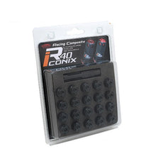 Load image into Gallery viewer, Project Kics Cap Set [R40 Iconix Aluminum - 20 Pieces - Optional Finish] M12X1.50 or M12X1.25 - M12X1.50 / Black Alternate Image