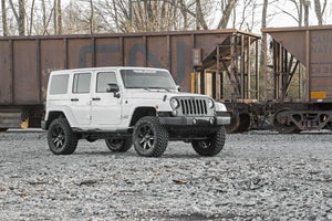 Rough Country Lift Kit Jeep Wrangler JK 2WD/4WD (07-18) 2.5" Suspension Lift Kit w/ Shocks & Coil Springs