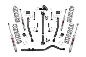 Rough Country Lift Kit Jeep Wrangler JL Unlimited 4WD (20-22) 3.50" Lift Kit w/ ADJ Lower & Front Drive Shaft