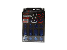Load image into Gallery viewer, Project Kics Lug Nuts &amp; Lock Set [Leggdura Racing - Optional Finish] M12X1.50 or M12X1.25 - 20 pcs / M12X1.50 / Blue Alternate Image