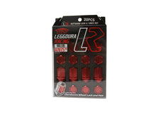 Load image into Gallery viewer, Project Kics Lug Nuts &amp; Lock Set [Leggdura Racing - Optional Finish] M12X1.50 or M12X1.25 - 20 pcs / M12X1.50 / Red Alternate Image