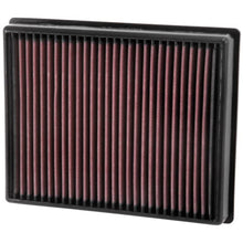Load image into Gallery viewer, K&amp;N 33-5000 drop-in replacement air filter for 2017-2020 Lincoln Continental 2.7L 3.0L and 3.7L V6, washable and reusable panel filter Alternate Image