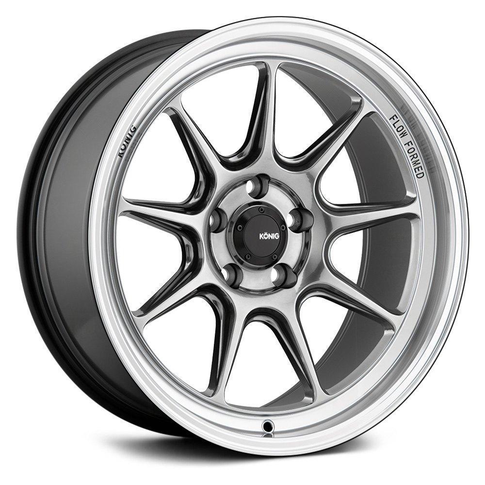 245.78 Konig Countergram Wheels (17x8 5x100 ET+40) Hyper Chrome Center or Matte Black - Redline360