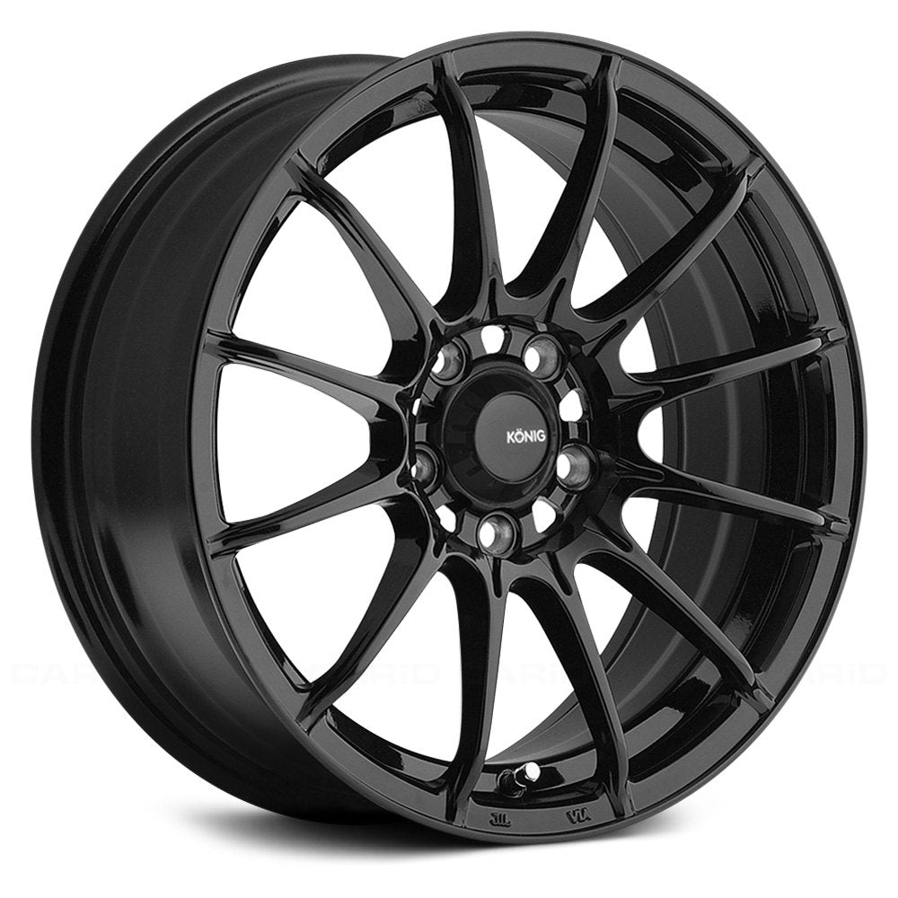 Konig Dial In Flow Formed Wheels 15x7 | 4x100 , +35 | Gloss Black / Gl