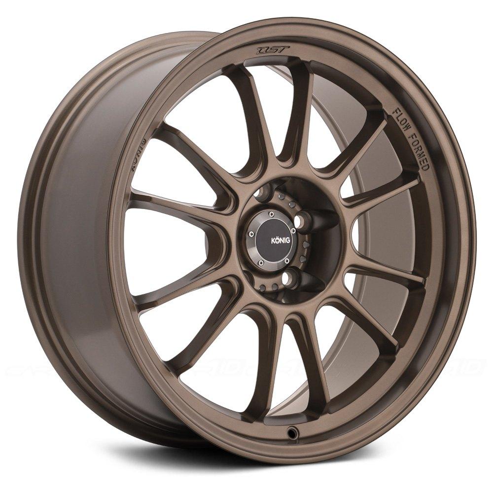 Konig Hypergram Wheels (16x7.5 5x114.3 ET+38) Race Bronze / Matte Grey