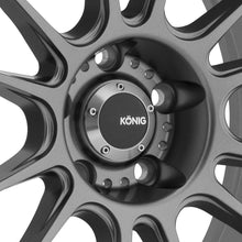 Load image into Gallery viewer, Konig Hypergram Flow Formed Wheels 17x9 | 4x100 , +45 | Race Bronze / Matte Grey / Metallic Carbon w/ Machined Lips - Matte Grey Alternate Image