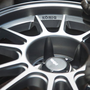 184.83 Konig Hypergram Wheels (16x7.5 5x114.3 ET+38) Race Bronze / Matte Grey / Metallic Carbon w/ Machined Lips - Redline360