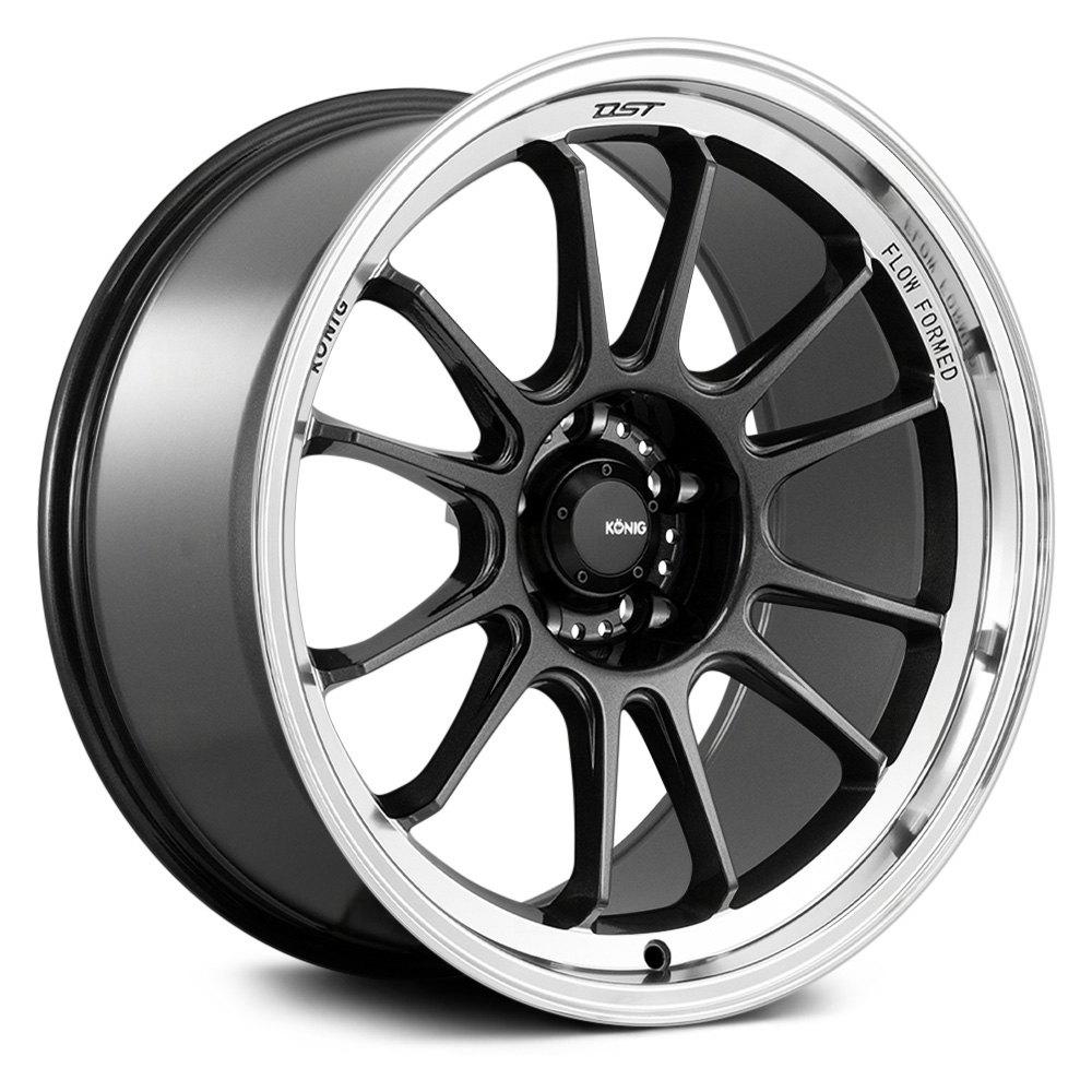 Konig Hypergram Wheels (18x8.5 5x108 ET+43) Matte Black / Matte