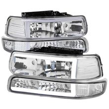Load image into Gallery viewer, 205.00 Spec-D Crystal Headlights Chevy Tahoe/Suburban (00-06) w/ LED Bar &amp; Bumper Lights - Clear or Smoke - Redline360 Alternate Image