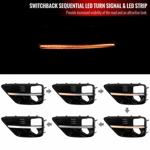 129.95 Spec-D LED Fog Lights Subaru WRX & STi (2015-2021) Sequential Switchback Turn Signal - Redline360