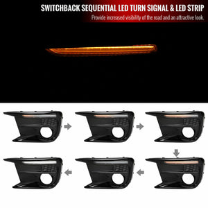 129.95 Spec-D LED Fog Lights Subaru WRX & STi (2015-2021) Sequential Switchback Turn Signal - Redline360