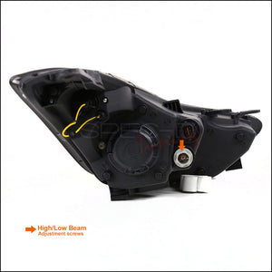Hyundai Elantra 2011-2013 Projector Headlights Chrome LED Strip Hyundai Elantra 2011-2013 Projector Headlights Chrome LED Strip