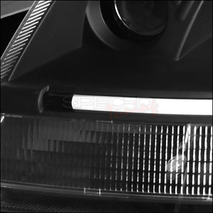 299.95 Spec-D Projector Headlights Audi TT (99-06) LED Strip - Black / Smoke / Chrome - Redline360