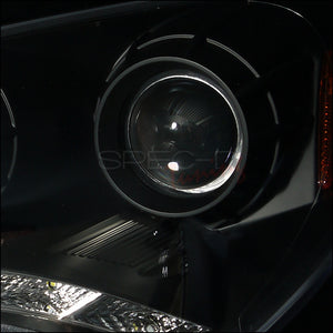 299.95 Spec-D Projector Headlights Hyundai Genesis Coupe (2010-2012) LED Bar - Black / Smoke / Chrome - Redline360