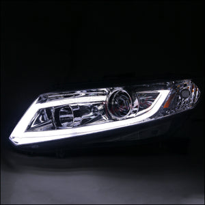 319.95 Spec-D Projector Headlights Honda Civic Coupe (12-13) Sedan (12-15) LED Bar - Black or Chrome - Redline360