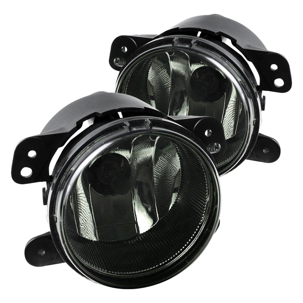 58.00 Spec-D OEM Fog Lights Jeep Wrangler (07-11) Chrome Housing - Clear or Smoke Lens - Redline360