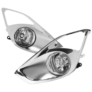 67.00 Spec-D OEM Fog Lights Toyota Avalon (2013-2015) Chrome Housing - Clear Lens - Redline360