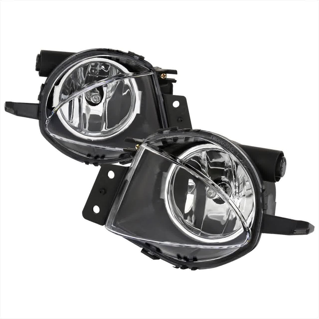 57.00 Spec-D OEM Fog Lights BMW 325i/330i E90 (2006) 328i/335i (07-08) Chrome Housing/Clear Lens - Redline360