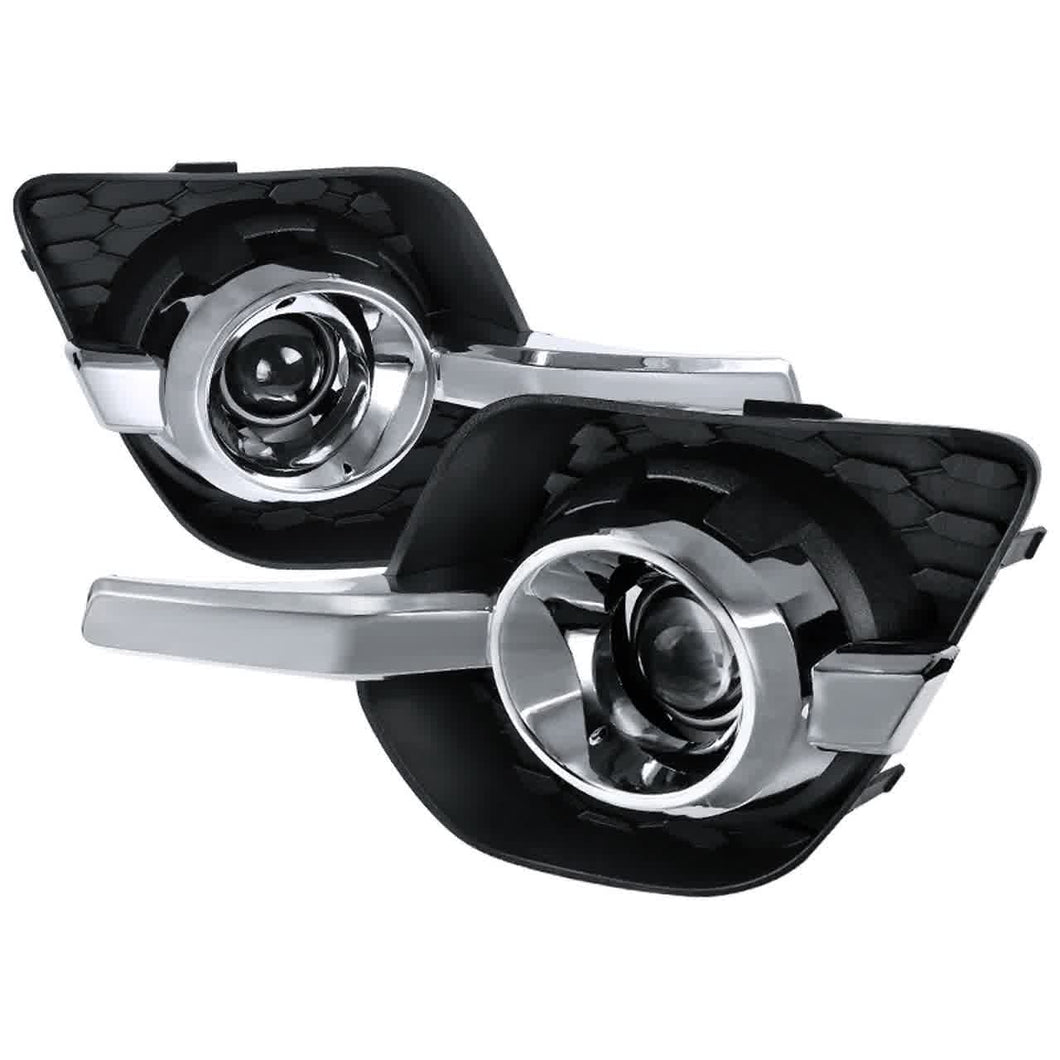 77.00 Spec-D LED Projector Fog Lights Chevy Equinox L/LT/LTZ/LS 2.4L/3.6L (10-16) Chrome Housing - Clear - Redline360